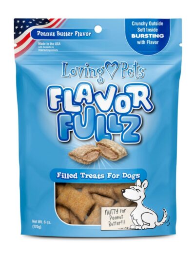 Loving Pets Flavorfullz Filled Dog Treats Peanut Butter, 1ea/6 oz