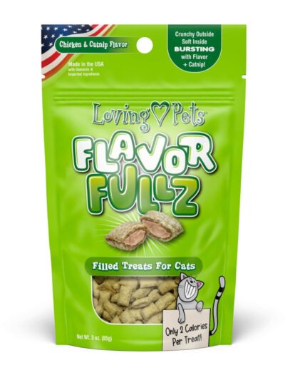 Loving Pets Flavorfullz Filled Cat Treats Chicken  Catnip, 1ea/3 oz