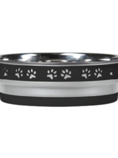 Loving Pets Corsa Pet Bowl Stealth Black, 1ea/SM
