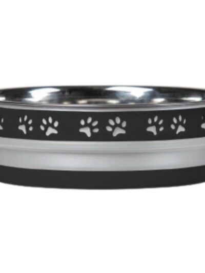 Loving Pets Corsa Pet Bowl Stealth Black, 1ea/LG