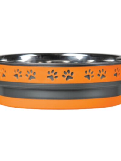Loving Pets Corsa Pet Bowl Inferno Orange, 1ea/SM
