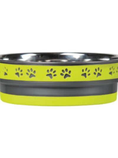 Loving Pets Corsa Pet Bowl Lightning Yellow, 1ea/MD