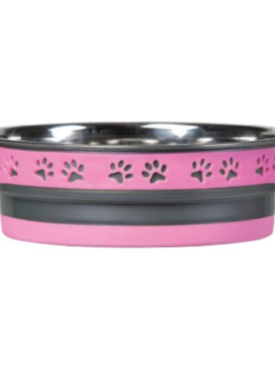 Loving Pets Corsa Pet Bowl Fiery Pink, 1ea/LG