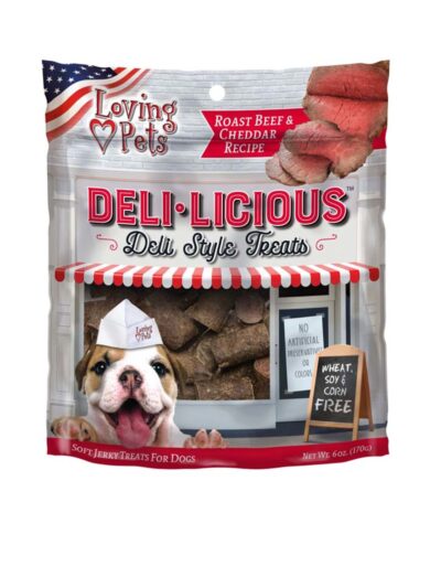 Loving Pets Deli-Licious Dog Treats Roast Beef & Cheddar 1ea/6 oz