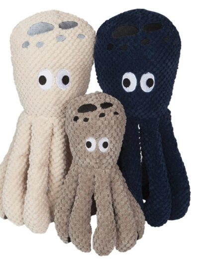 Fabdog Dog Floppy Octopus Blue Large
