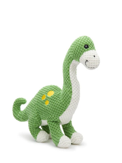 Fabdog Dog Floppy Brontosaurus Dinosaur Green Small