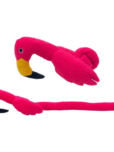 Fabdog Dog Twisty Flamingo