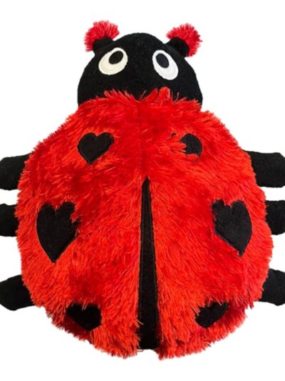 Fabdog Fluffy Ladybug Medium