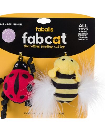 Fabcat Faball Ladybug + Bee 2 Pack
