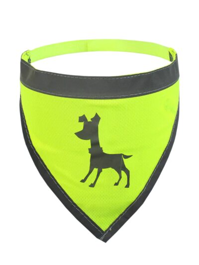 Visibility Dog Bandana Neon Yellow Medium