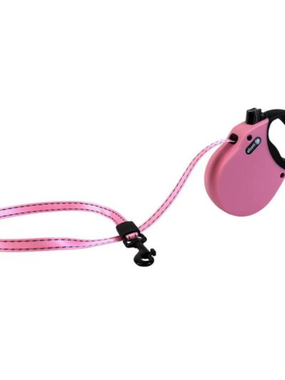 Alcott Adventure Retractable Belt Leash Pink XSmall-10Ft