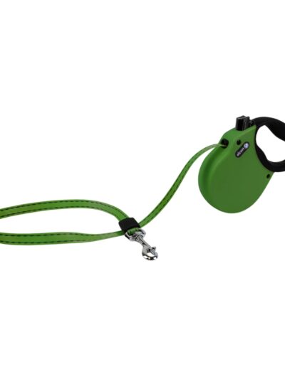 Alcott Adventure Retractable Belt Leash Green Small- 16Ft