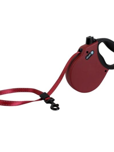 Alcott Adventure Retractable Belt Leash Red Medium-16Ft