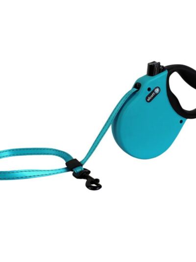 Alcott Adventure Retractable Belt Leash Blue Medium-16Ft