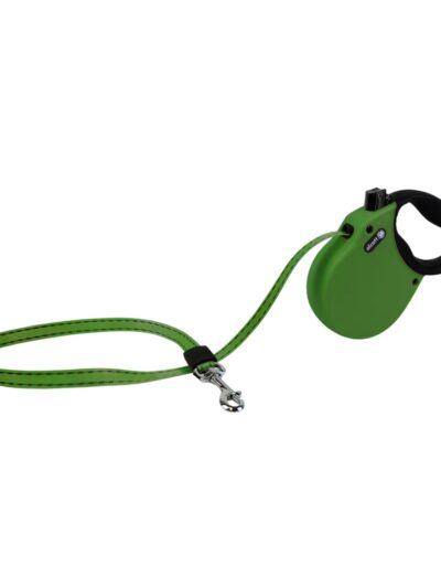 Alcott Adventure Retractable Belt Leash Green Large-16Ft