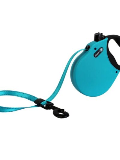 Alcott Adventure Retractable Belt Leash Blue Large-16Ft