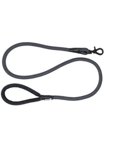 Alcott Rope Leash With Grip Support Black Large