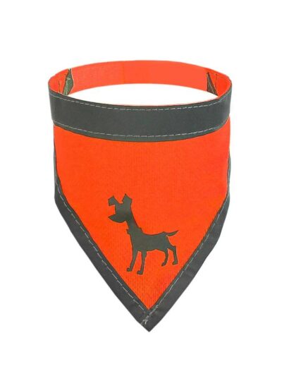 Visibility Dog Bandana Neon Orange Small