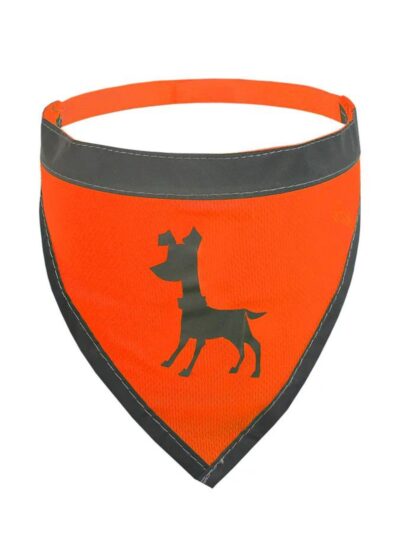 Visibility Dog Bandana Neon Orange Medium