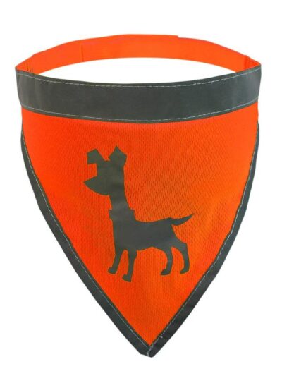 Visibility Dog Bandana Neon Orange Large