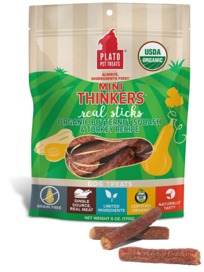 Plato Dog Min Thinkers Butternut Squash And Turkey 8 oz.