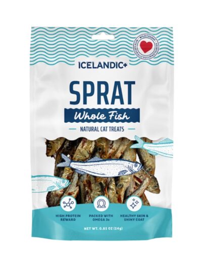Icelandic Cat Sprats Whole Fish For Cats .85oz.