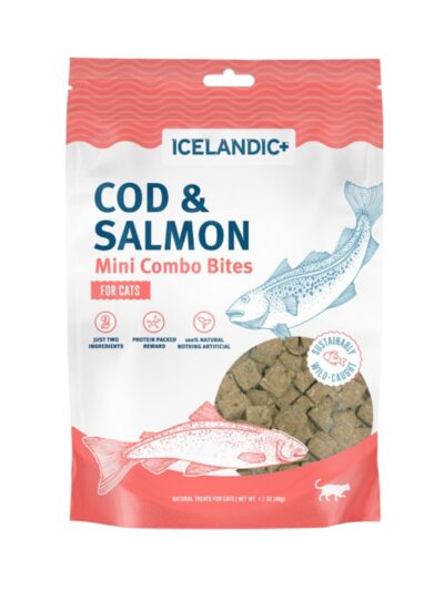 Icelandic Cat Mini Cod & Salmon Combo Bites 1.7oz.