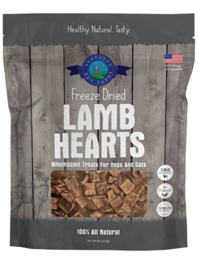 Shepherd Boy Farms Dog & Cat Freeze-Dried Lamb Heart 8oz.