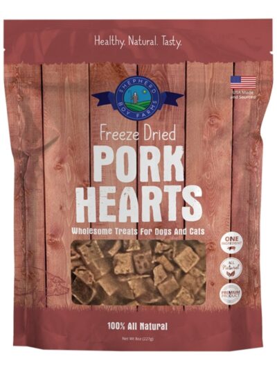 Shepherd Boy Farms Dog & Cat Freeze-Dried Pork Heart 8oz.