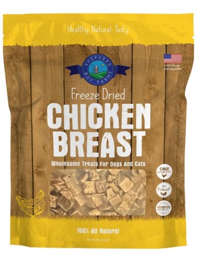Shepherd Boy Farms Dog & Cat Freeze-Dried Chicken Breast 8oz.