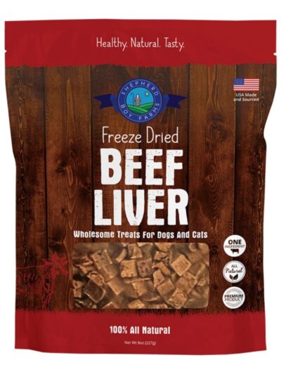 Shepherd Boy Farms Dog & Cat Freeze-Dried Beef Liver 8oz.
