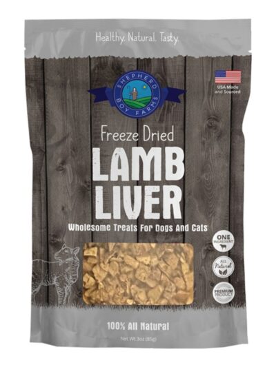 Shepherd Boy Farms Dog & Cat Freeze-Dried Lamb Liver 3oz.