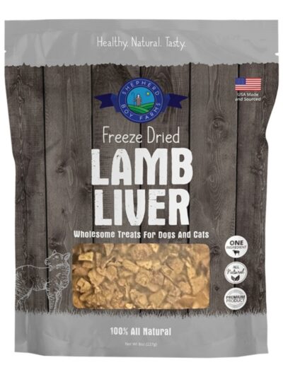 Shepherd Boy Farms Dog & Cat Freeze-Dried Lamb Liver 8oz.