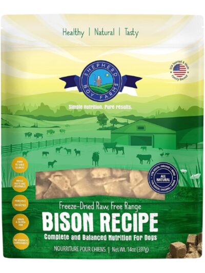 Shepherd Boy Farms Dog Freeze-Dried Bison 14oz.