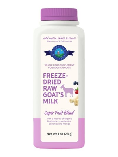 Shepherd Boy Farms Dog & Cat Freeze-Dried Raw Goat Milk Super Fruit 16oz.