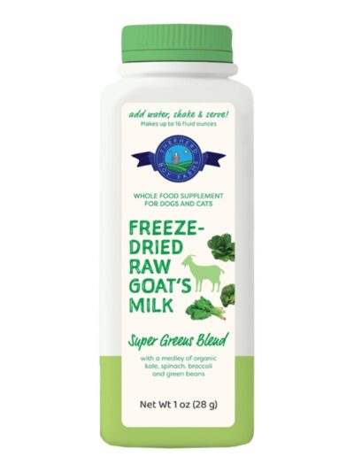 Shepherd Boy Farms Dog & Cat Freeze-Dried Raw Goat Milk Super Green 16oz.