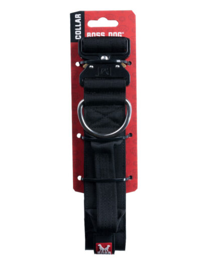 Boss Dog Tactical Adjustable Dog Collar Black, 1ea/XLarge, 20-28 in.