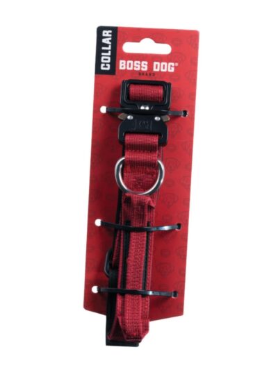 Boss Dog Tactical Adjustable Dog Collar Red, 1ea/Small, 13-16 in