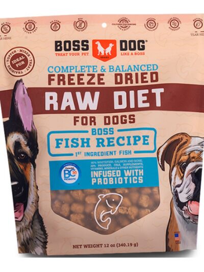 Boss Dog Freeze Dried Diet Complete Fish 12oz.