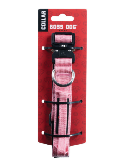 Boss Dog Tactical Adjustable Dog Collar Pink, 1ea/Small, 13-16 in