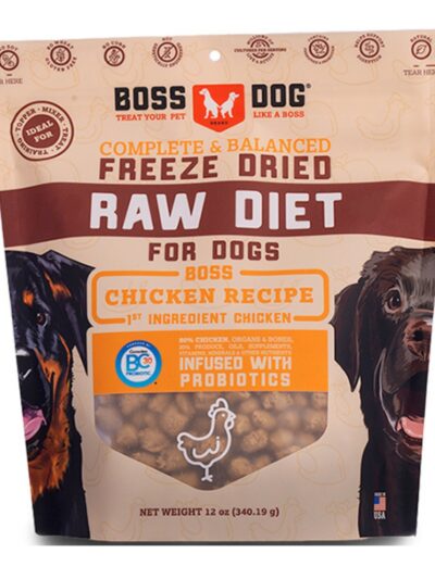 Boss Dog Freeze Dried Diet Complete Chicken 12oz.