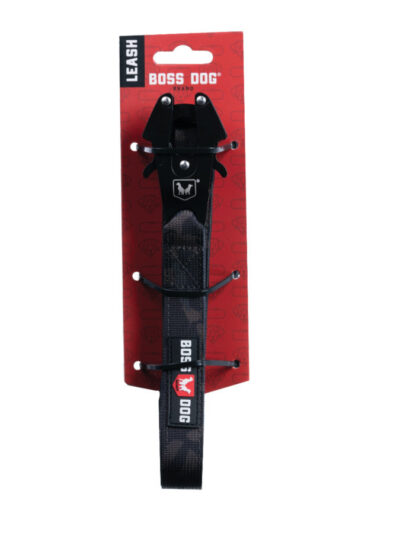 Boss Dog Tactical Dog Leash Black Camo, 1ea/4 ft