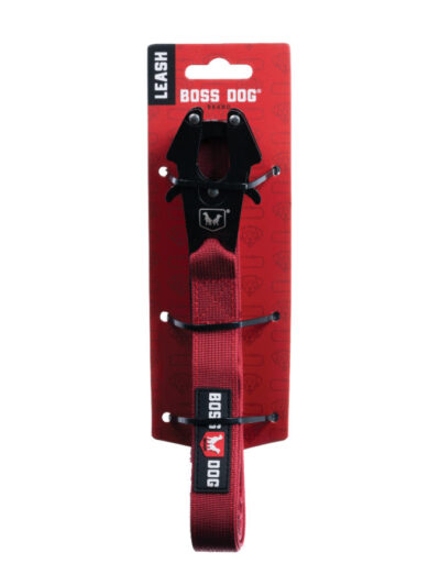 Boss Dog Tactical Dog Leash Red, 1ea/6 ft