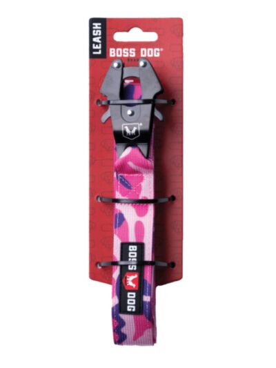 Boss Dog Tactical Dog Leash Pink Camo, 1ea/6 ft