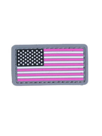 Boss Dog Tactical Collar Patch Pink USA Flag, One Size