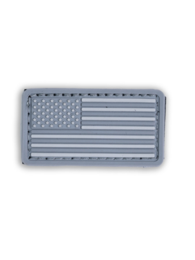 Boss Dog Tactical Collar Patch Grey USA Flag, One Size