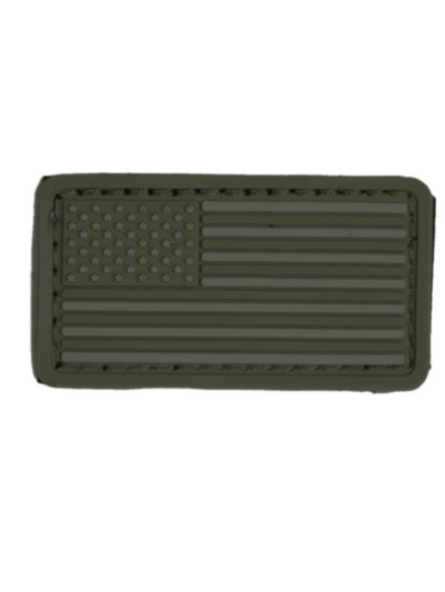Boss Dog Tactical Collar Patch Green USA Flag, One Size