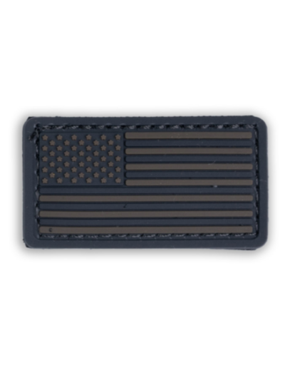 Boss Dog Tactical Collar Patch Black Stealth USA Flag, One Size
