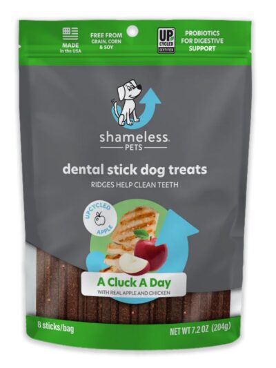 Shameless Dog Dental Sticks Chicken/Apples 7.2oz.