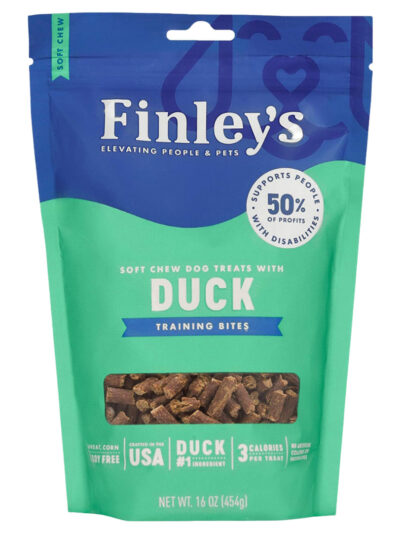 Finleys Dog Soft Chew Training Bites Duck 16oz.